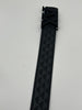 Armani Exchange Black Leather Signature Black Belt