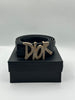 Dior Stone Black Leather Signature Golden Belt