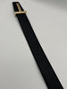 Tom Ford Black Leather Signature Golden Belt