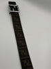 Fendi Genuine Brown With Sliver Buckle Signature Belt