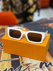 LV Premium Quality Square White Sunglasses