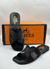 Hermes Women Flat Black Slipper