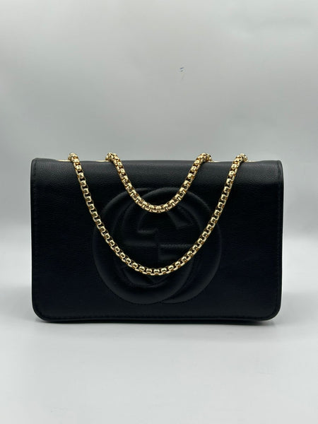 GUCCI Premium Quality Black Printed Side Bag