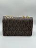 Michael Kors Premium Quality All-Over Printed Ladies Side Bag with Buckle
