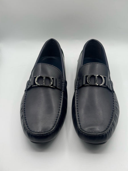 Christian Dior High Quality Dark Blue Loafer Shoes