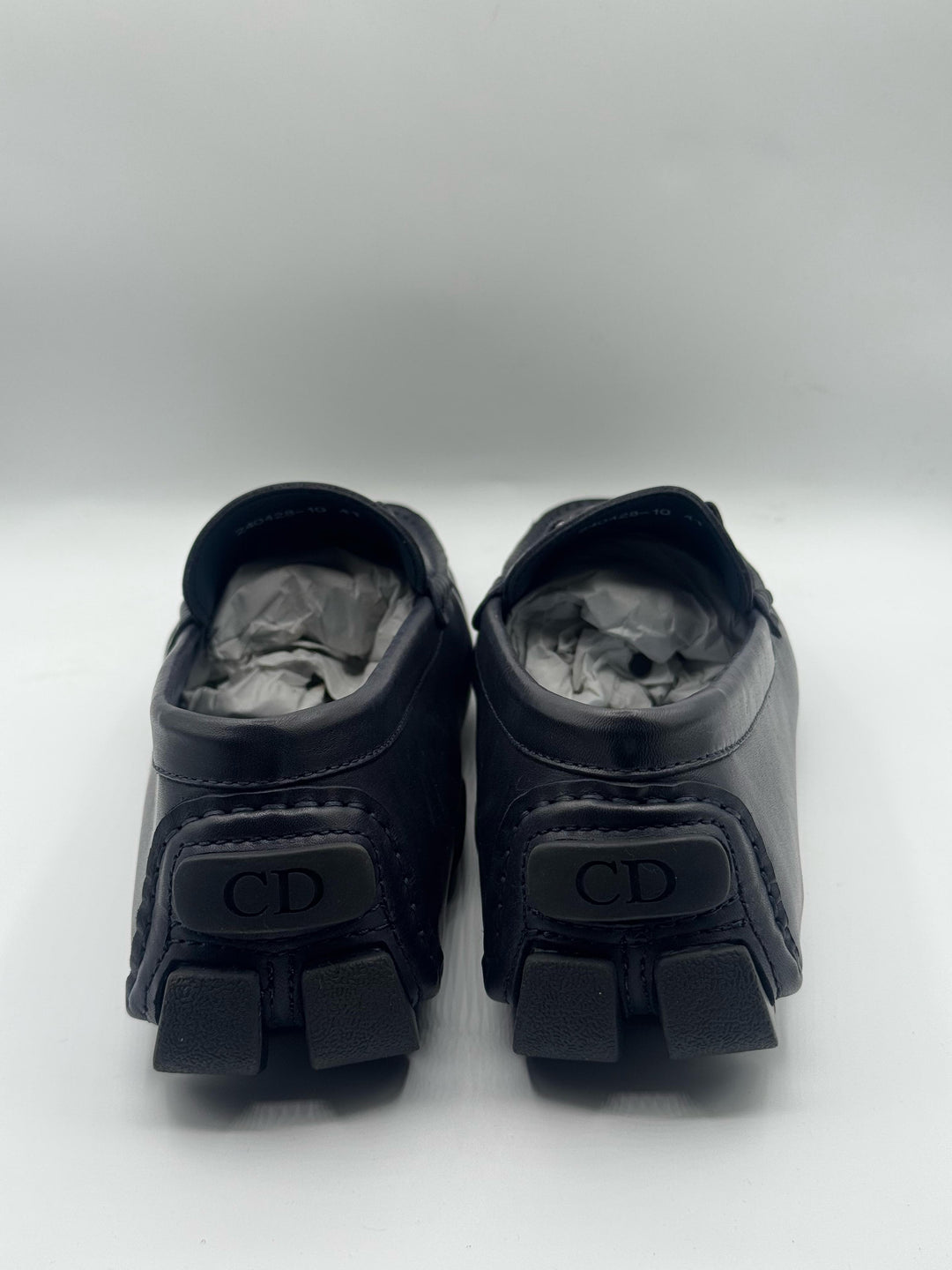Christian Dior High Quality Dark Blue Loafer Shoes