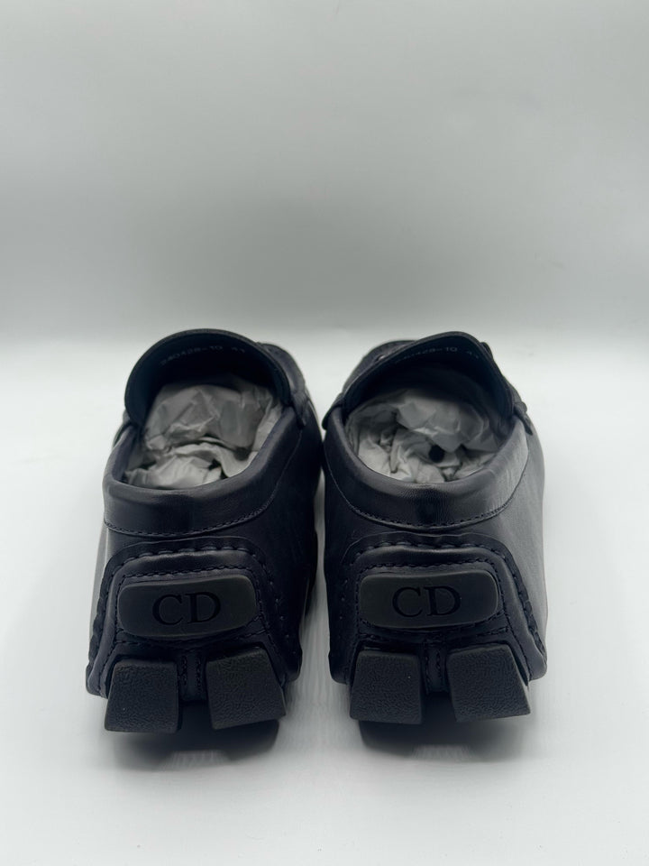 Christian Dior High Quality Dark Blue Loafer Shoes