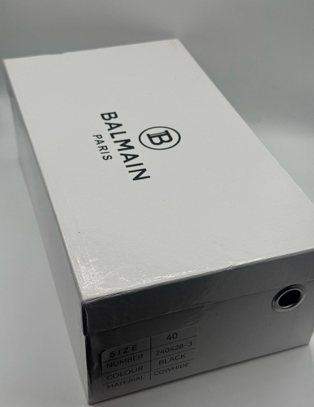 Balmain  High Quality Black Loafer Shoes
