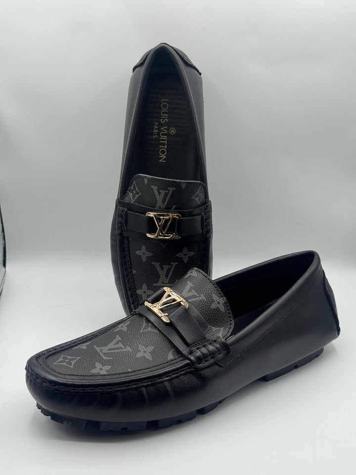 Louis Vuitton Black & Gray  High Quality Loafer