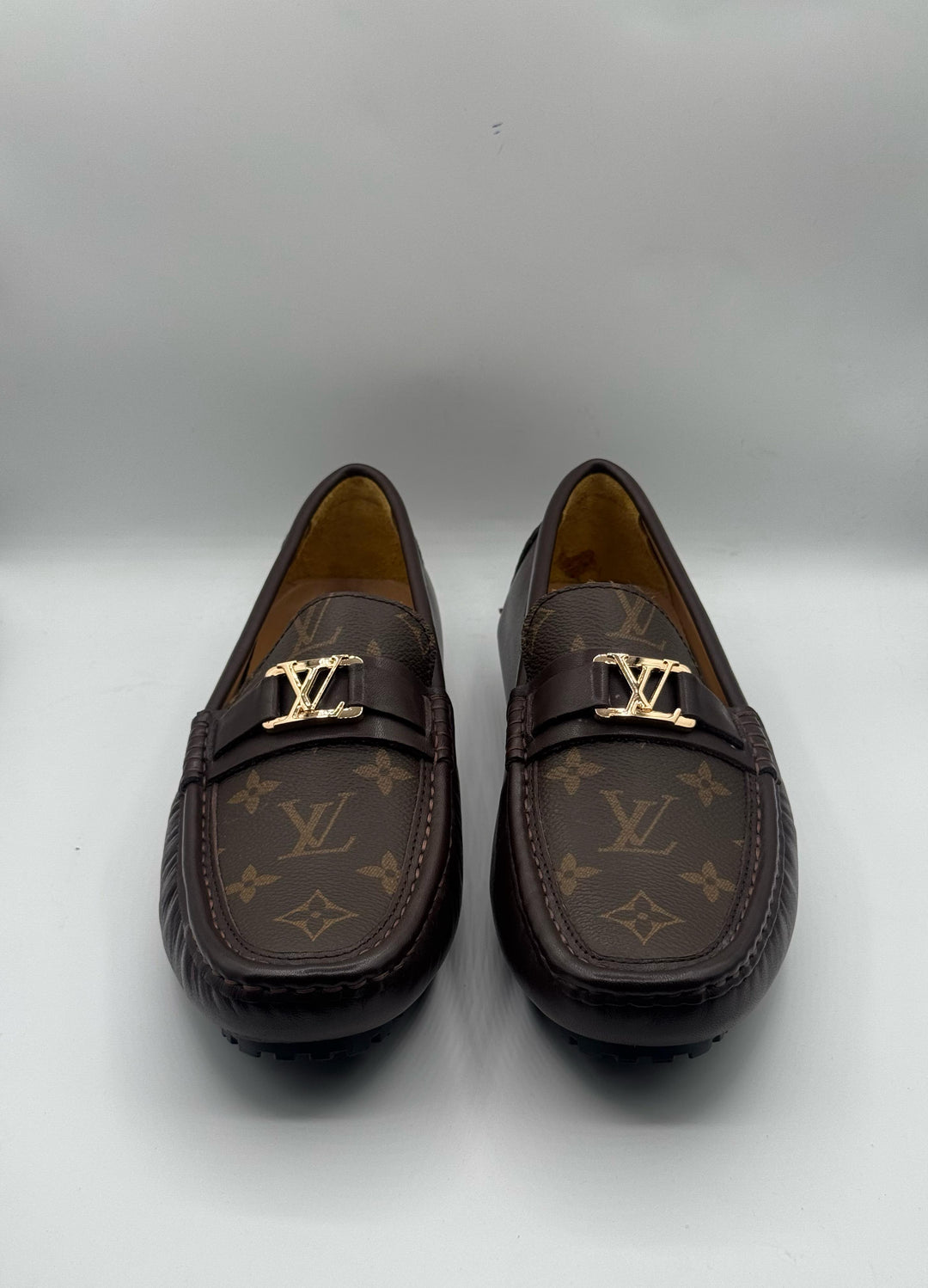 Louis Vuitton Premium Quality Printed Brown Loafer