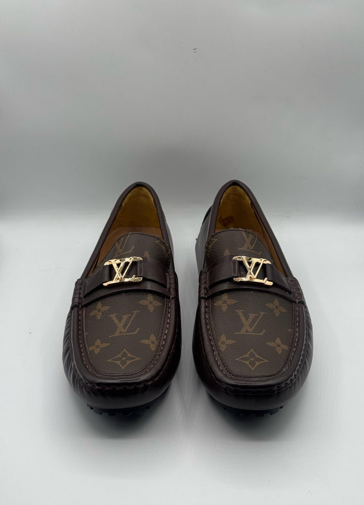 Louis Vuitton Premium Quality Printed Brown Loafer
