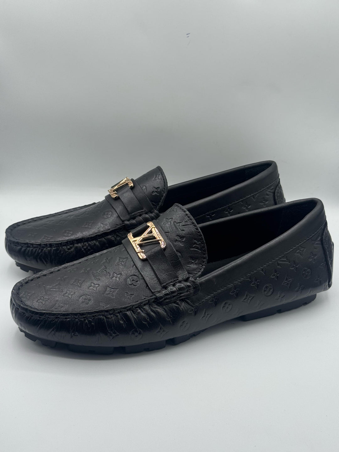 Louis Vuitton Premium Quality Black Loafer With Buckle