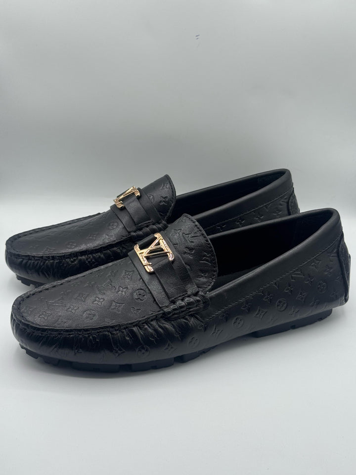 Louis Vuitton Premium Quality Black Loafer With Buckle
