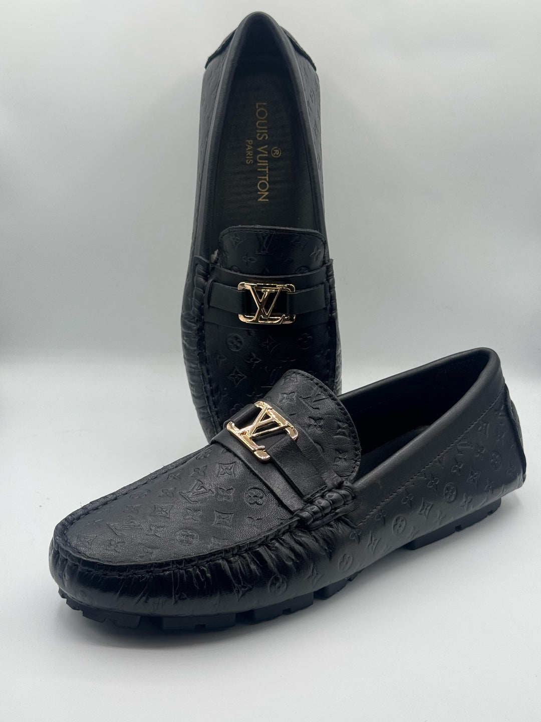 Louis Vuitton Premium Quality Black Loafer With Buckle