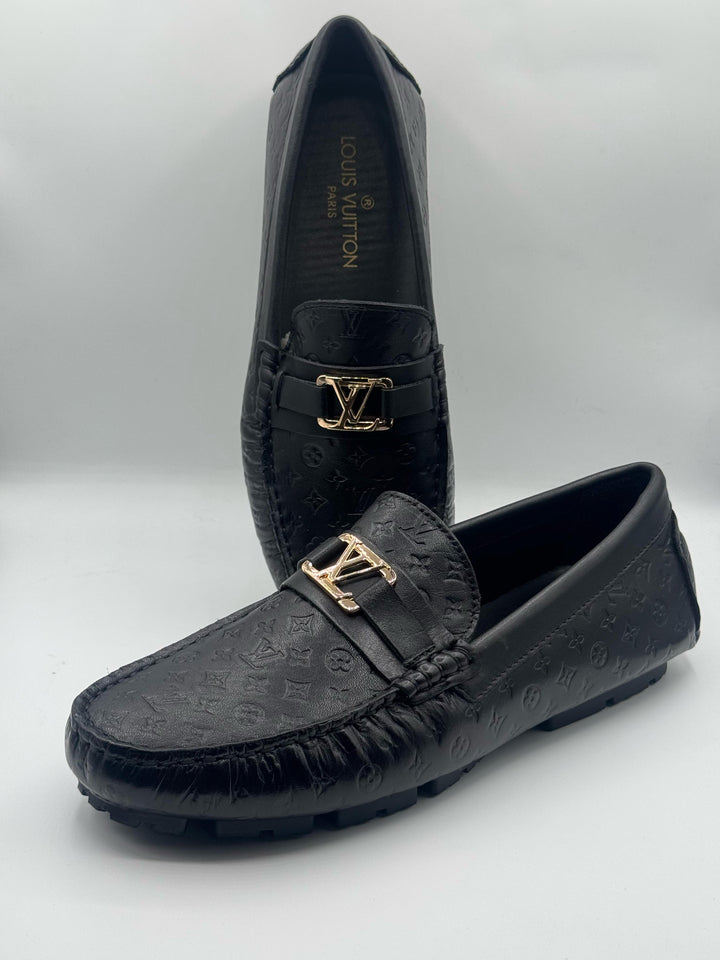 Louis Vuitton Premium Quality Black Loafer With Buckle