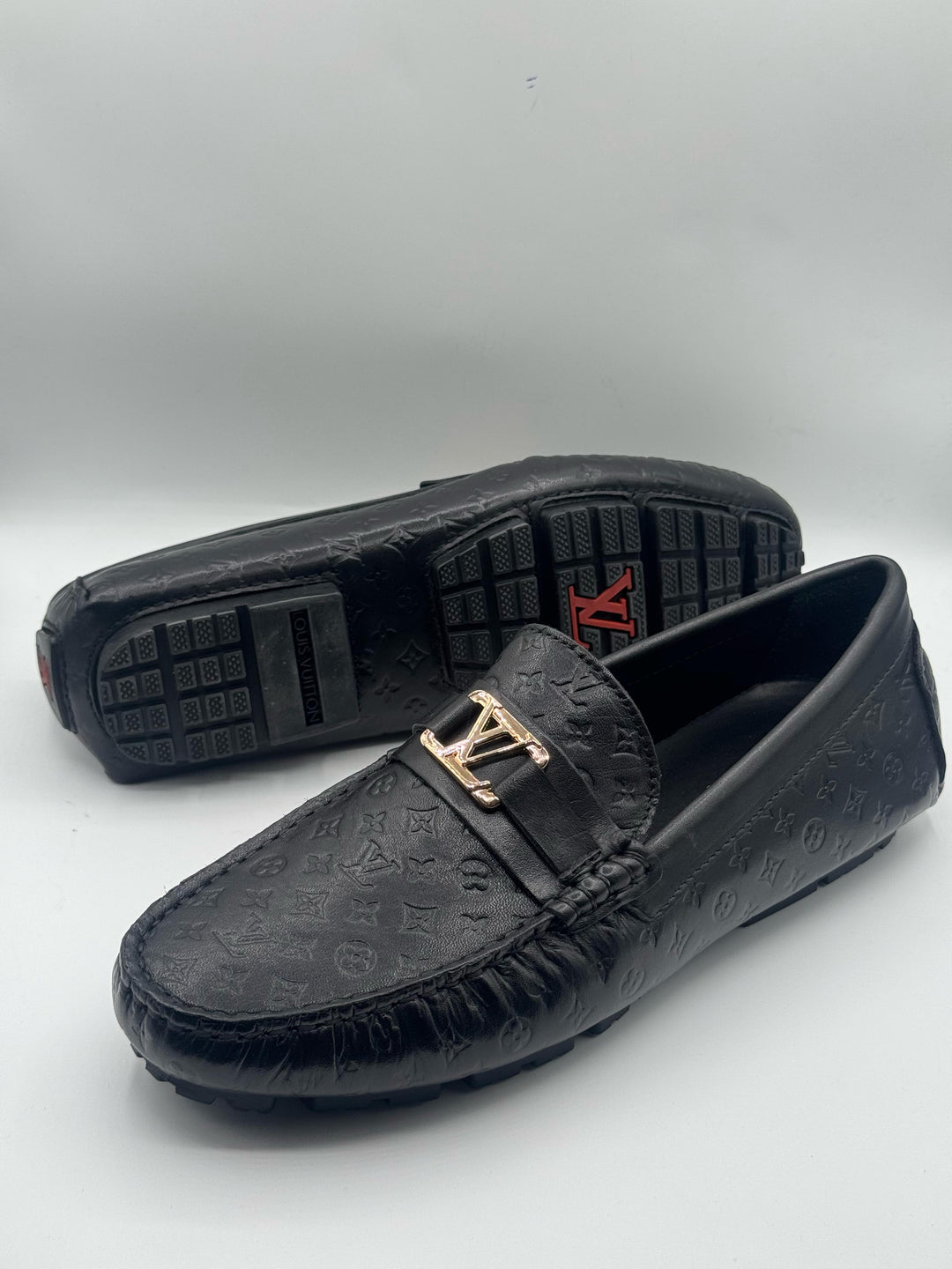 Louis Vuitton Premium Quality Black Loafer With Buckle