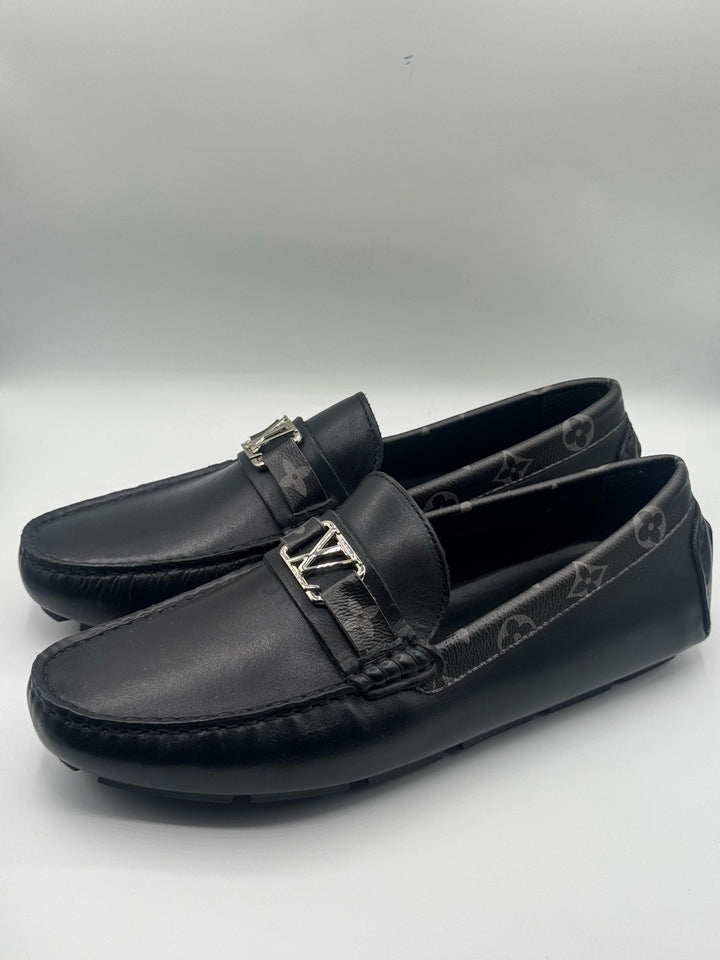 Louis Vuitton Premium Quality Black Loafer With Buckle