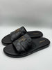 LV Gray Check Premium Quality Leather Slipper