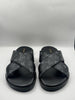 LV Black High Quality Printed Leather slipper