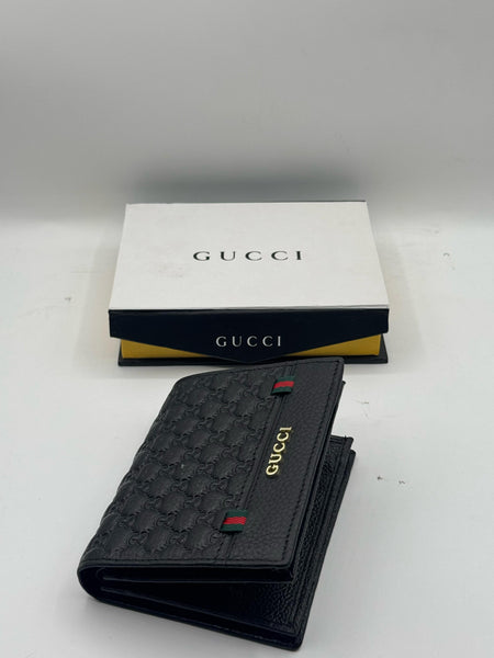 All-Over Gucci Stemp Book Style High Quality Leather Wallet