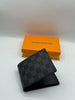 LV Regular Style Check Printed High Quality Black Leather Wallet