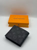 LV Regular Style Check Printed High Quality Black Leather Wallet