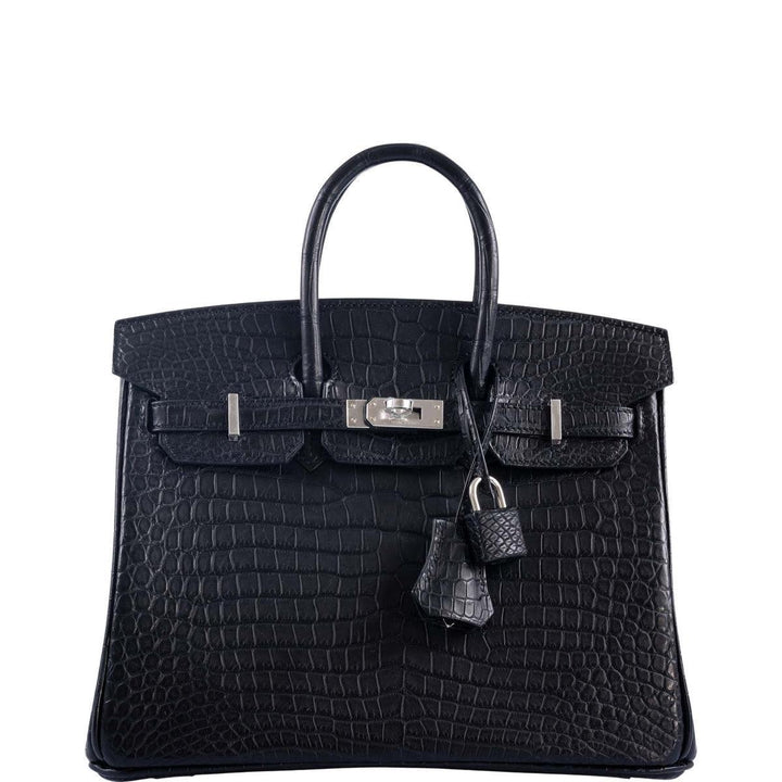Hermès Birkin Midnight Black Exotic Crocodile Leather Bag