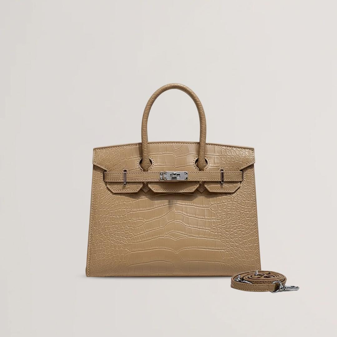 Hermès Birkin 35 Desert Sand Gold Beige Crocodile Leather Bag