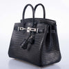 Hermès Birkin Midnight Black Exotic Crocodile Leather Bag