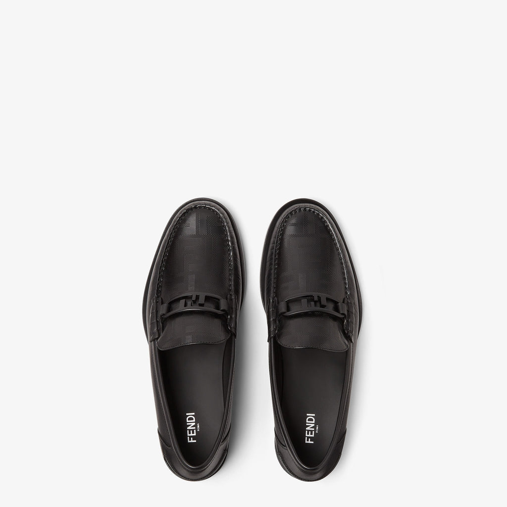 Fendi Loafers – Black Leather Designer-Style Luxury Shoes for Men