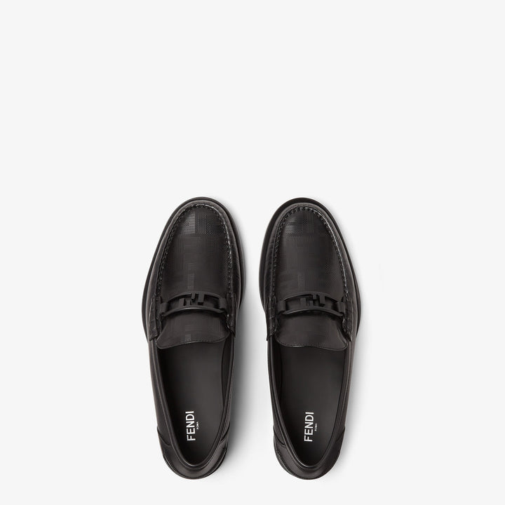 Fendi Loafers – Black Leather Designer-Style Luxury Shoes for Men