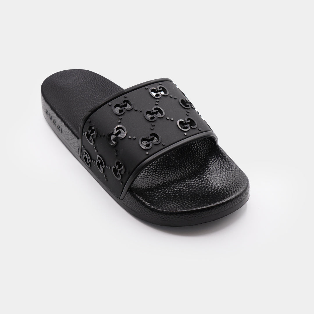 gucci all over logo embellished premium quality medicated soft slipper gucci all over logo embellished premium quality medicated soft slipper