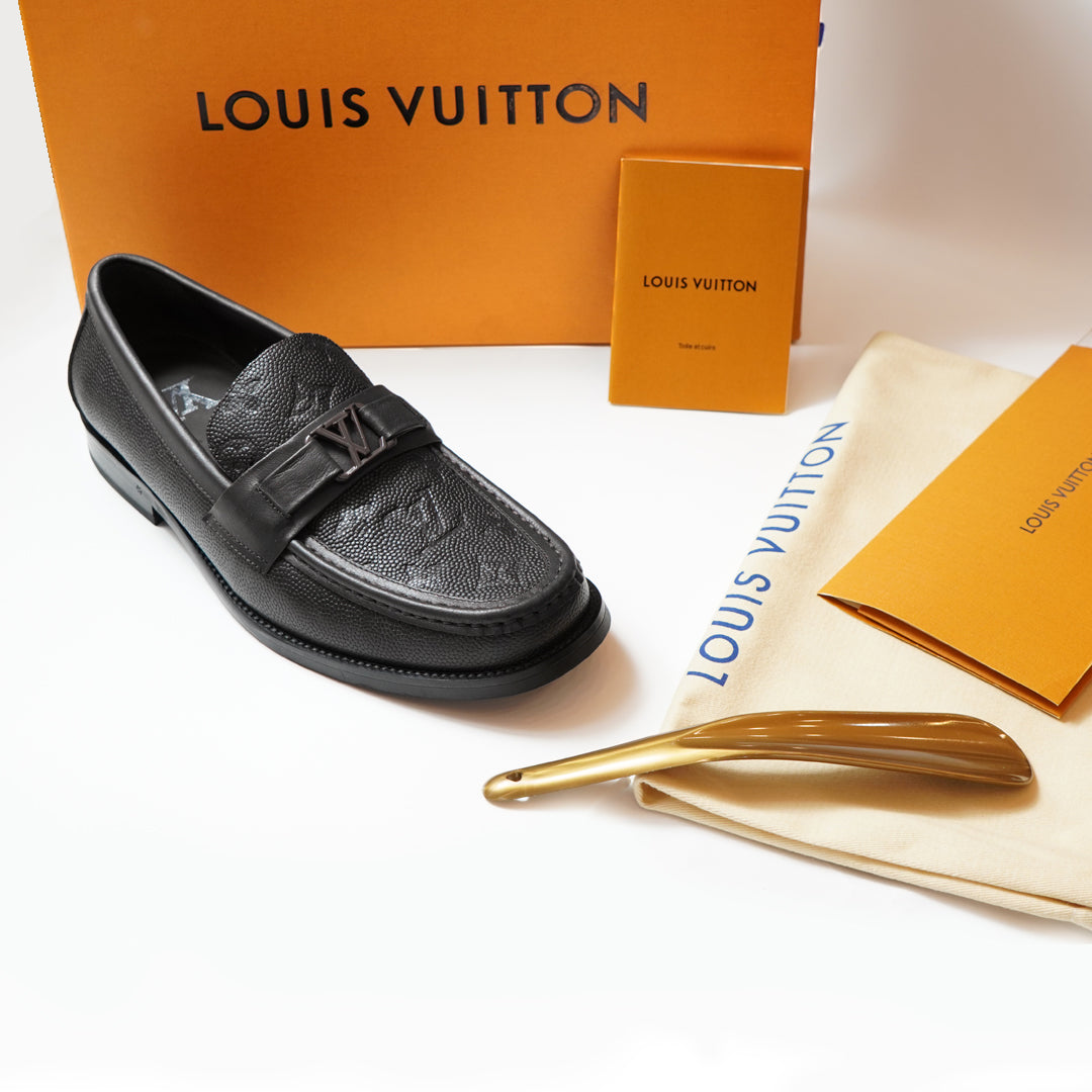 louis vuitton premium quality black major loafer louis vuitton premium quality black major loafer