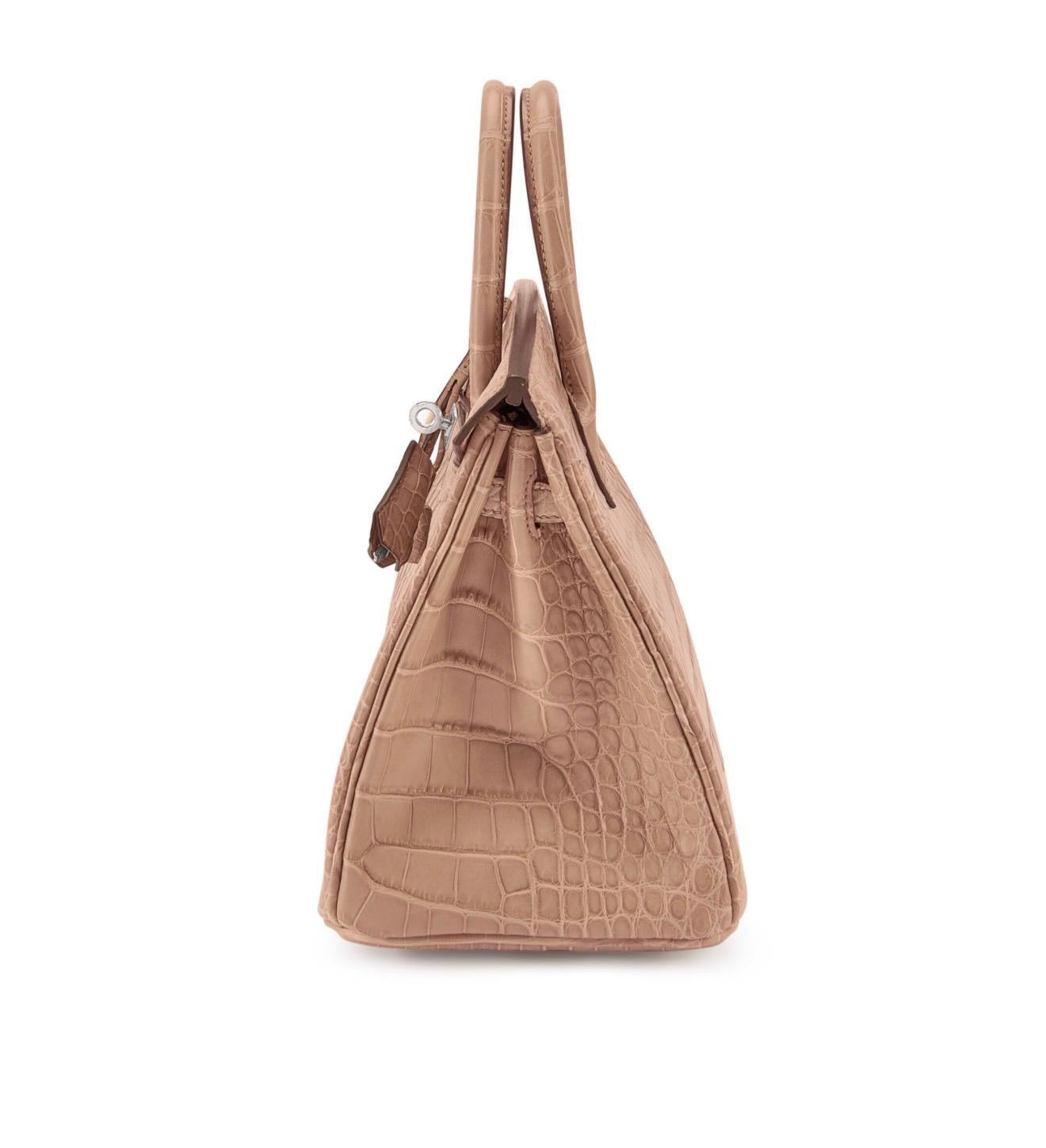 1bc17856-942c-4c70-a433-e79cf0851586 Rare Rose Tea Hermès Birkin Exotic Leather Collector’s Item - Image 4