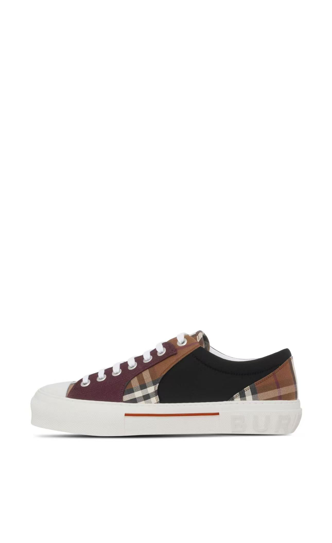 burberry premium white, apricot & brown low top sneakers burberry premium white, apricot & brown low top sneakers