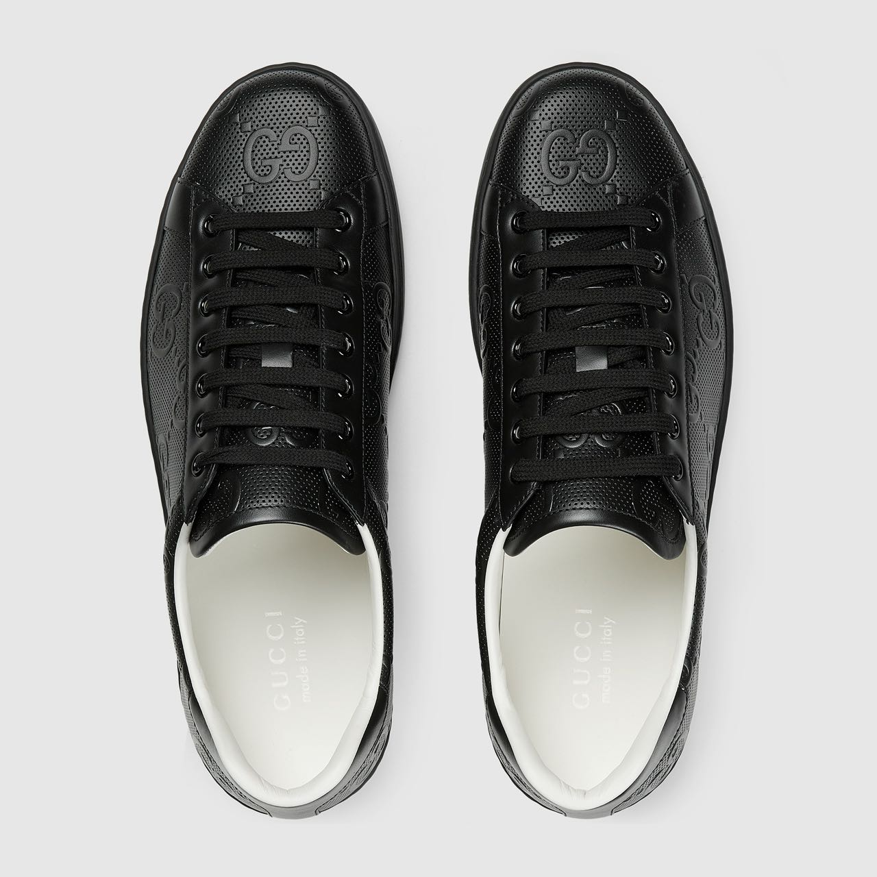 gucci inspired all black perforated sneakers – luxury street edition gucci inspired all black perforated sneakers – luxury street edition