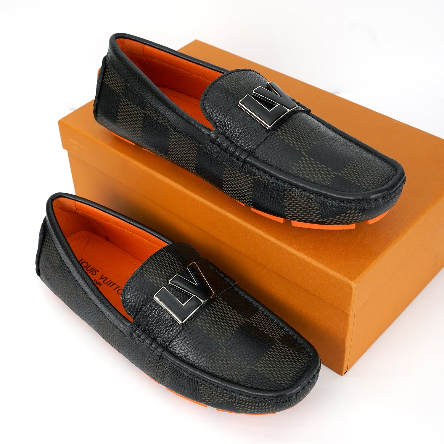 louis vuitton premium loafers with logo louis vuitton premium loafers with logo