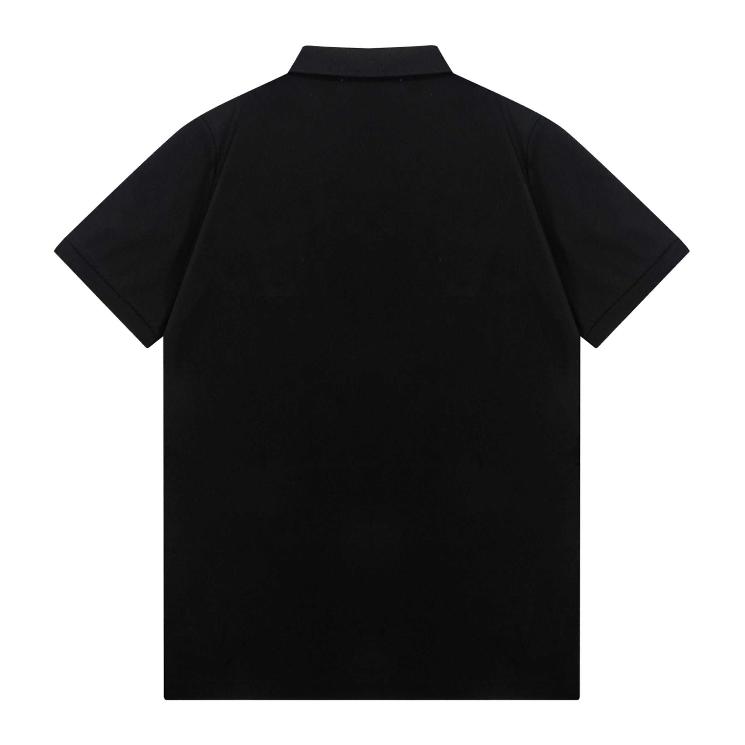 gucci web stripe black cotton polo shirt gucci web stripe black cotton polo shirt