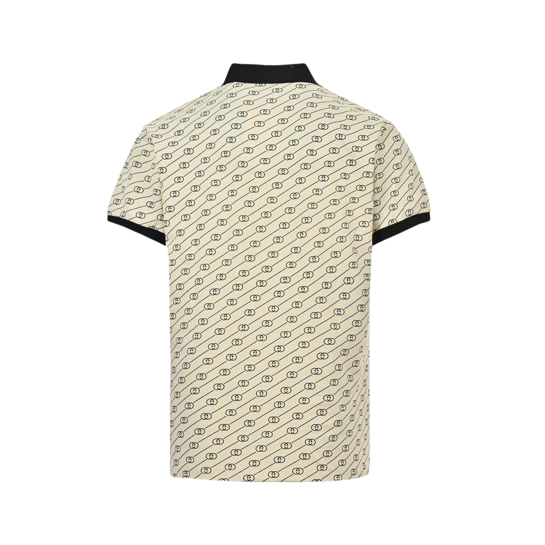 gucci beige monogram polo shirt gucci beige monogram polo shirt