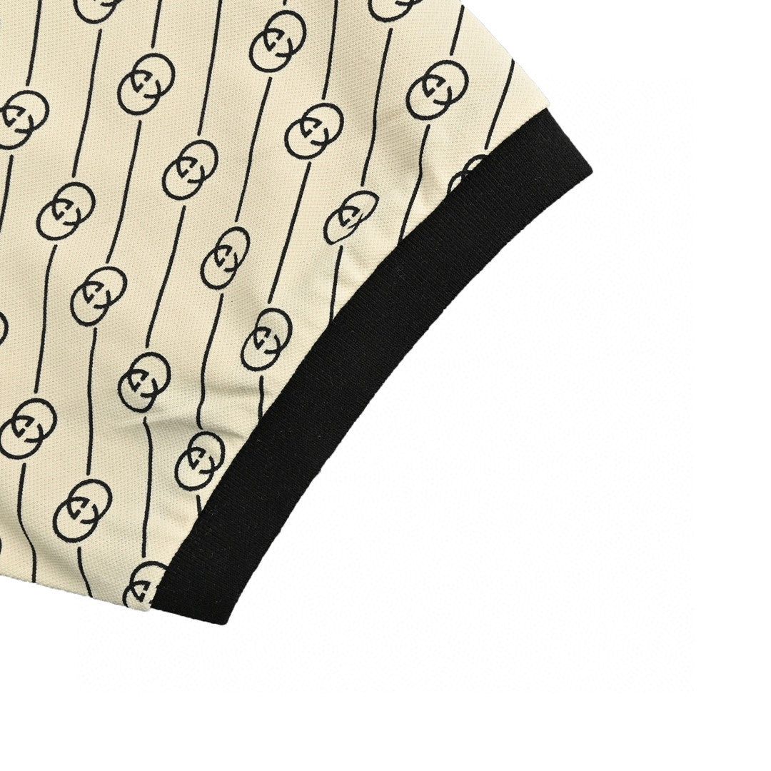 gucci beige monogram polo shirt gucci beige monogram polo shirt