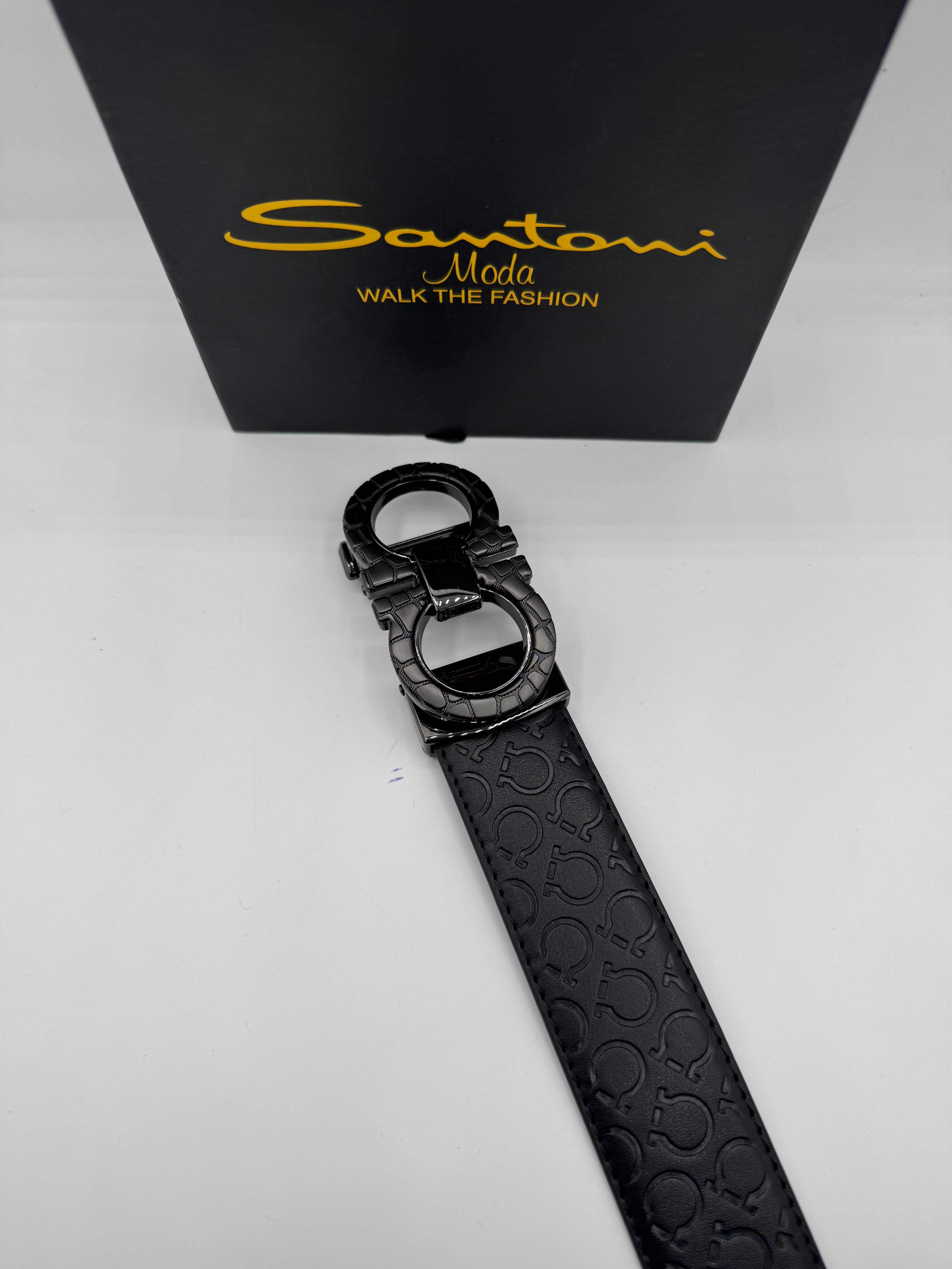 ferragamo inspired black embossed leather belt – premium edition ferragamo inspired black embossed leather belt – premium edition