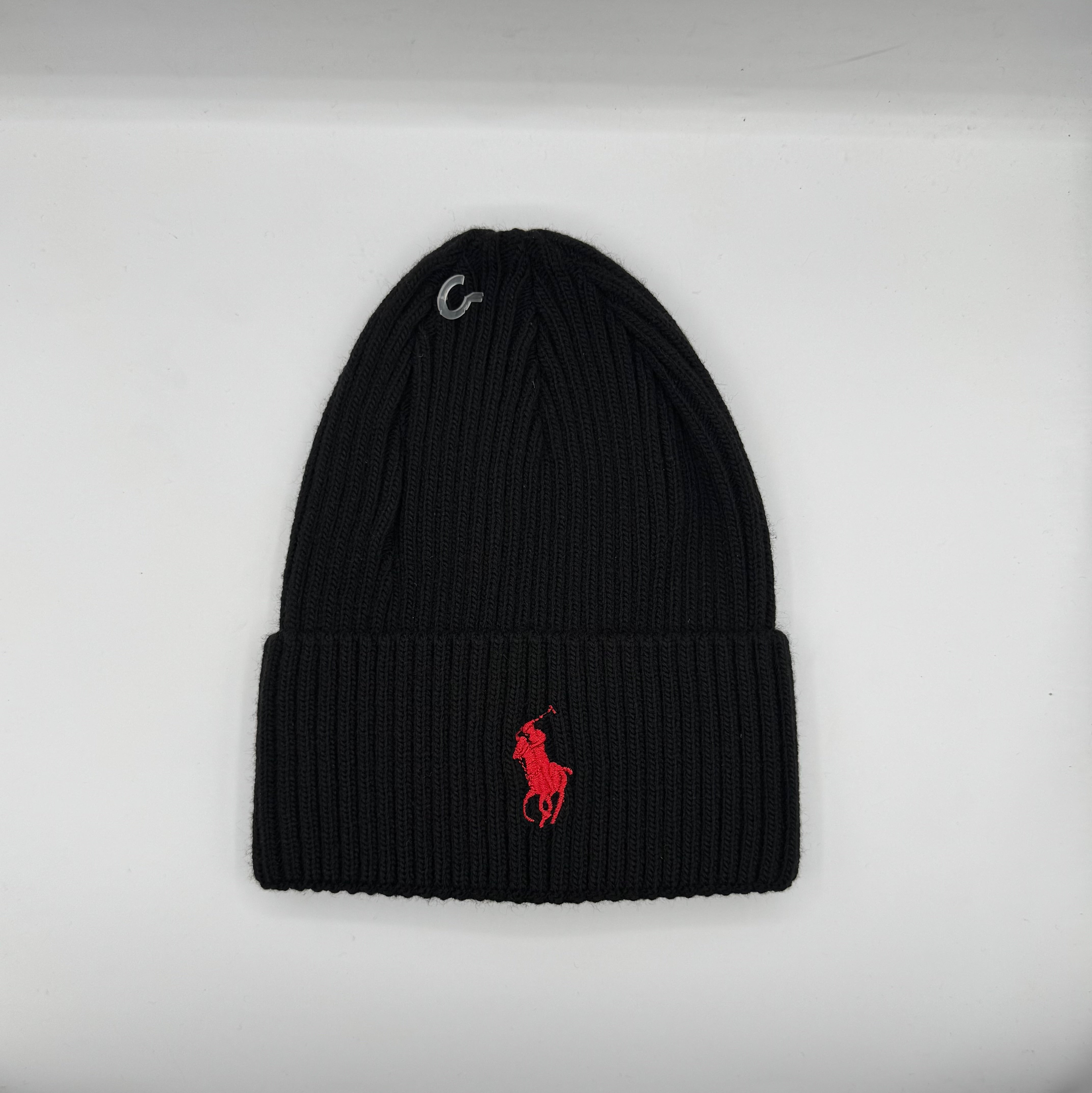 IMG_0022 Polo Ralph Lauren Black Knitted Beanie – Premium Winter