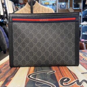 Modern Men's Signature Pattern Pouch