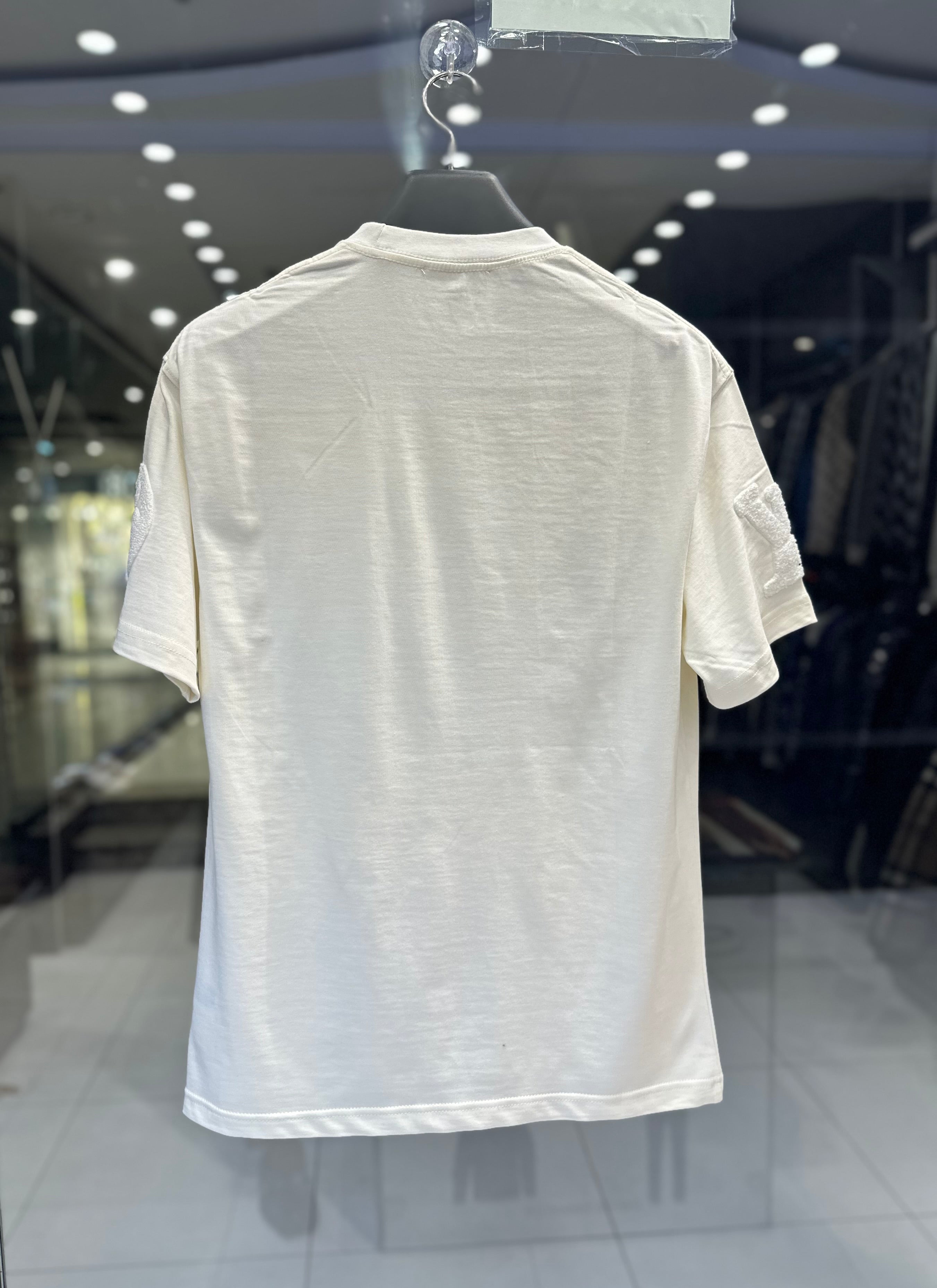 louis vuitton men's white 3d monogram embossed cotton t shirt louis vuitton men's white 3d monogram embossed cotton t shirt