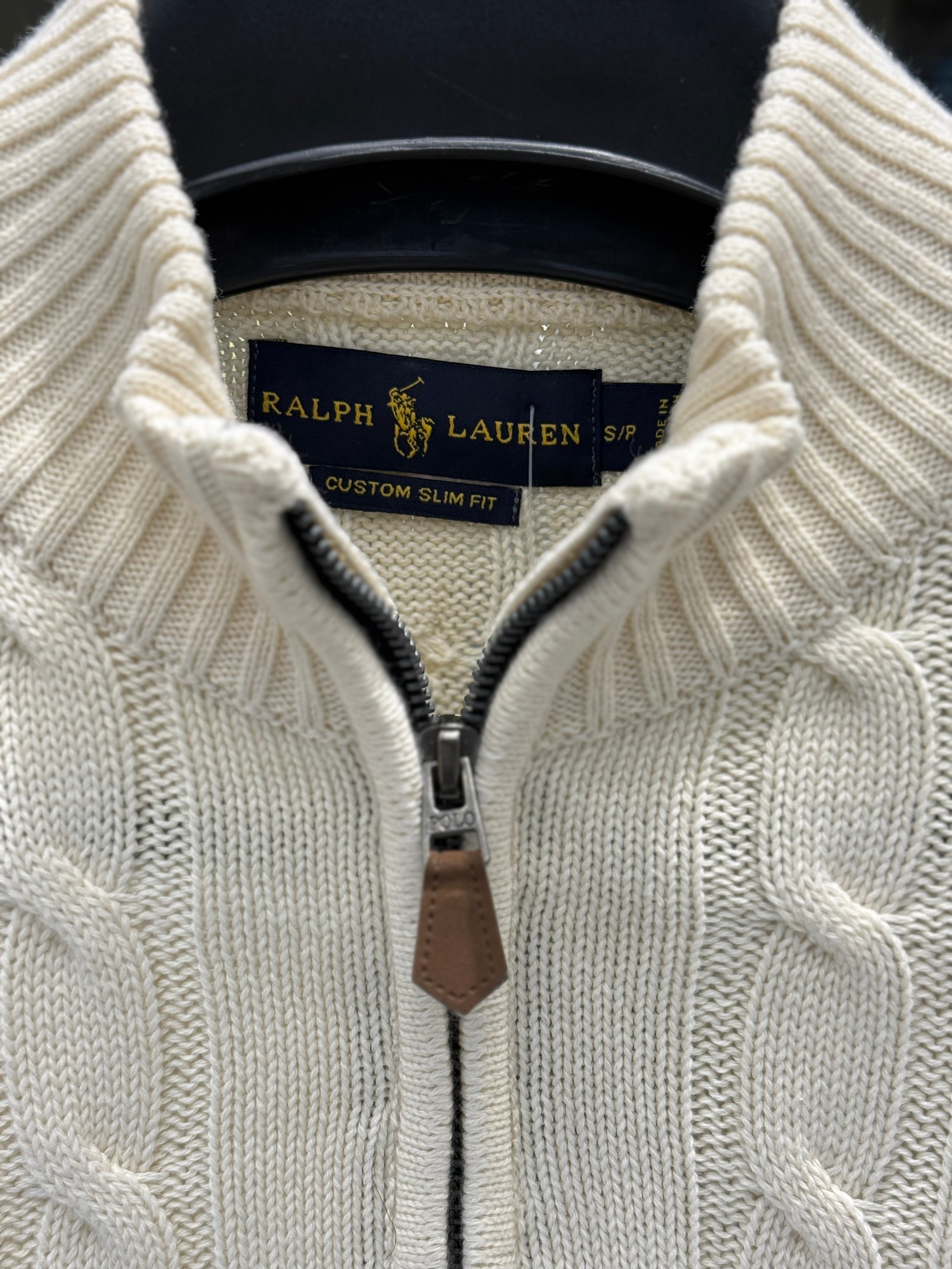 IMG_0515 Men’s Premium Cable-Knit Half Zip Sweater - Image 2