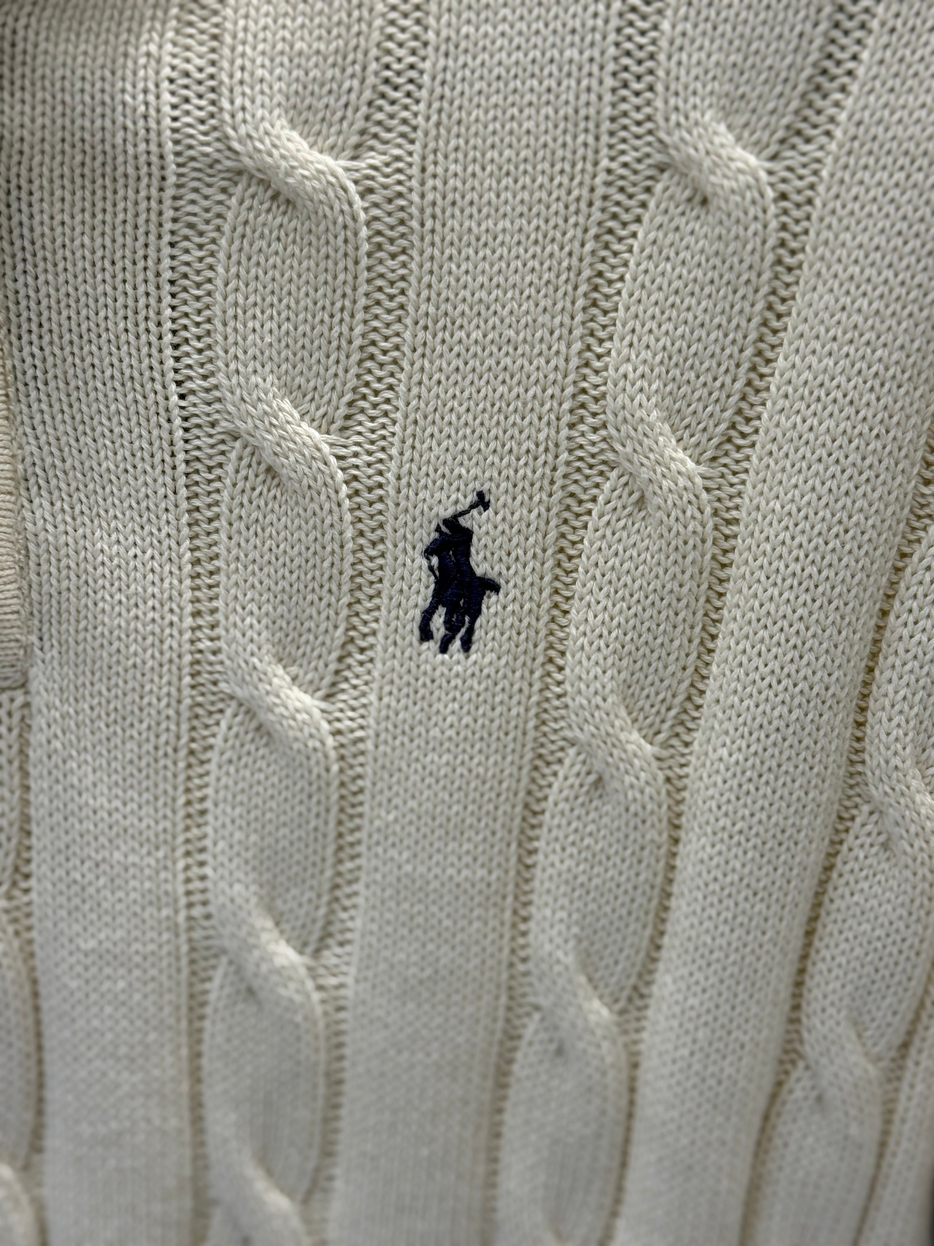 IMG_0516 Men’s Premium Cable-Knit Half Zip Sweater - Image 3