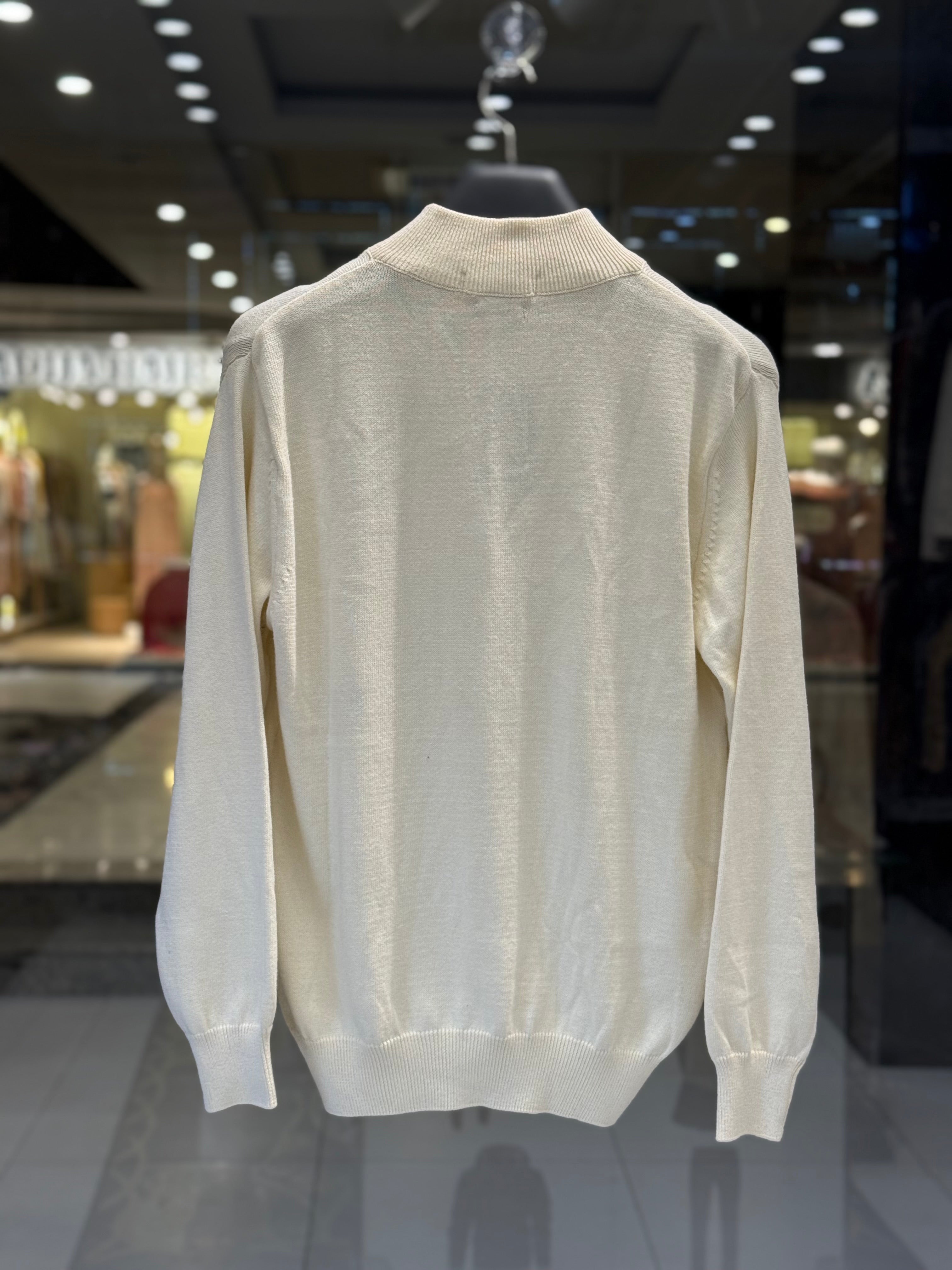 IMG_0546 Luxury Men's Half-Zip Pullover Sweater - Image 4