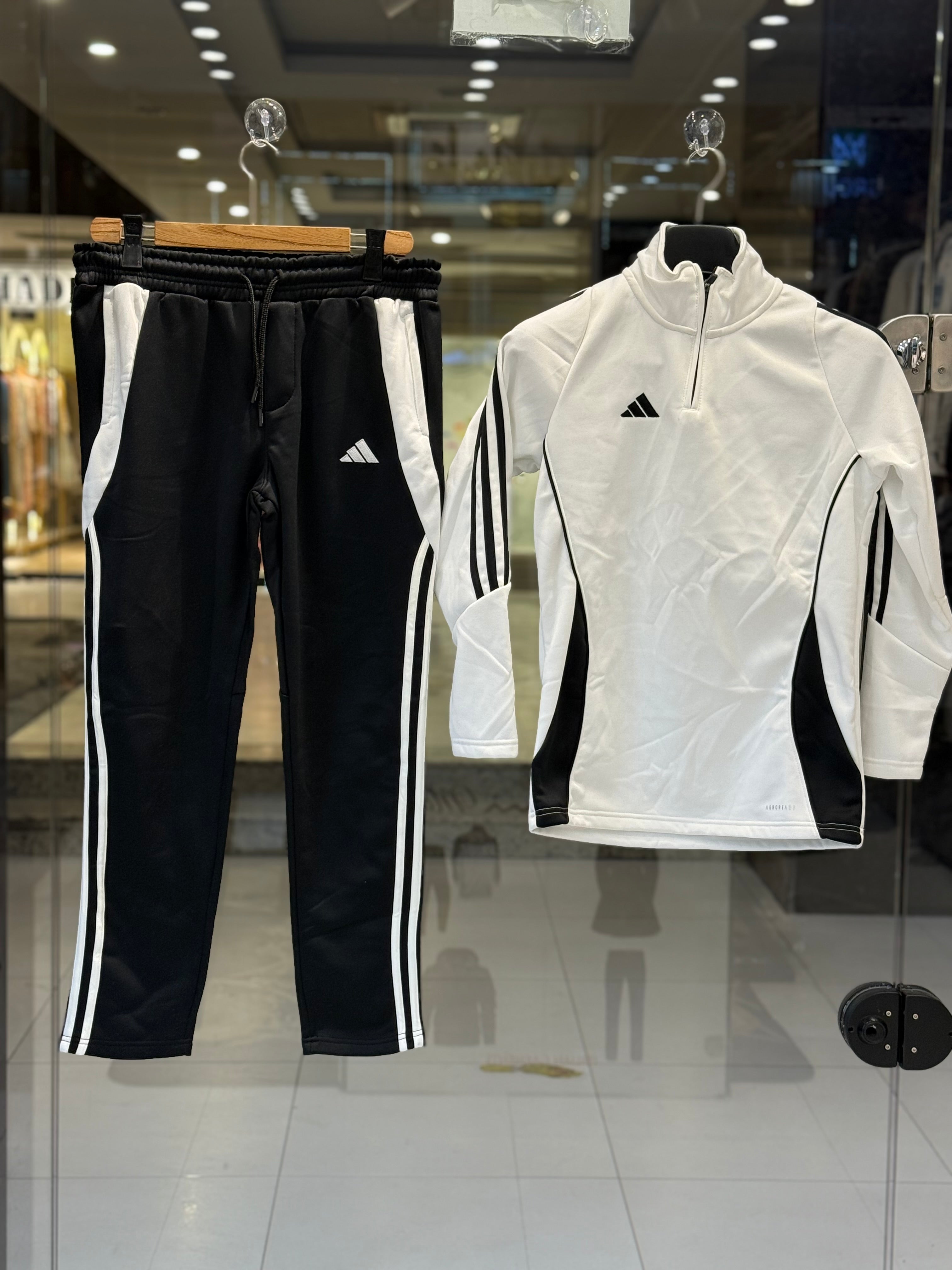 adidas men’s white & black performance tracksuit adidas men’s white & black performance tracksuit