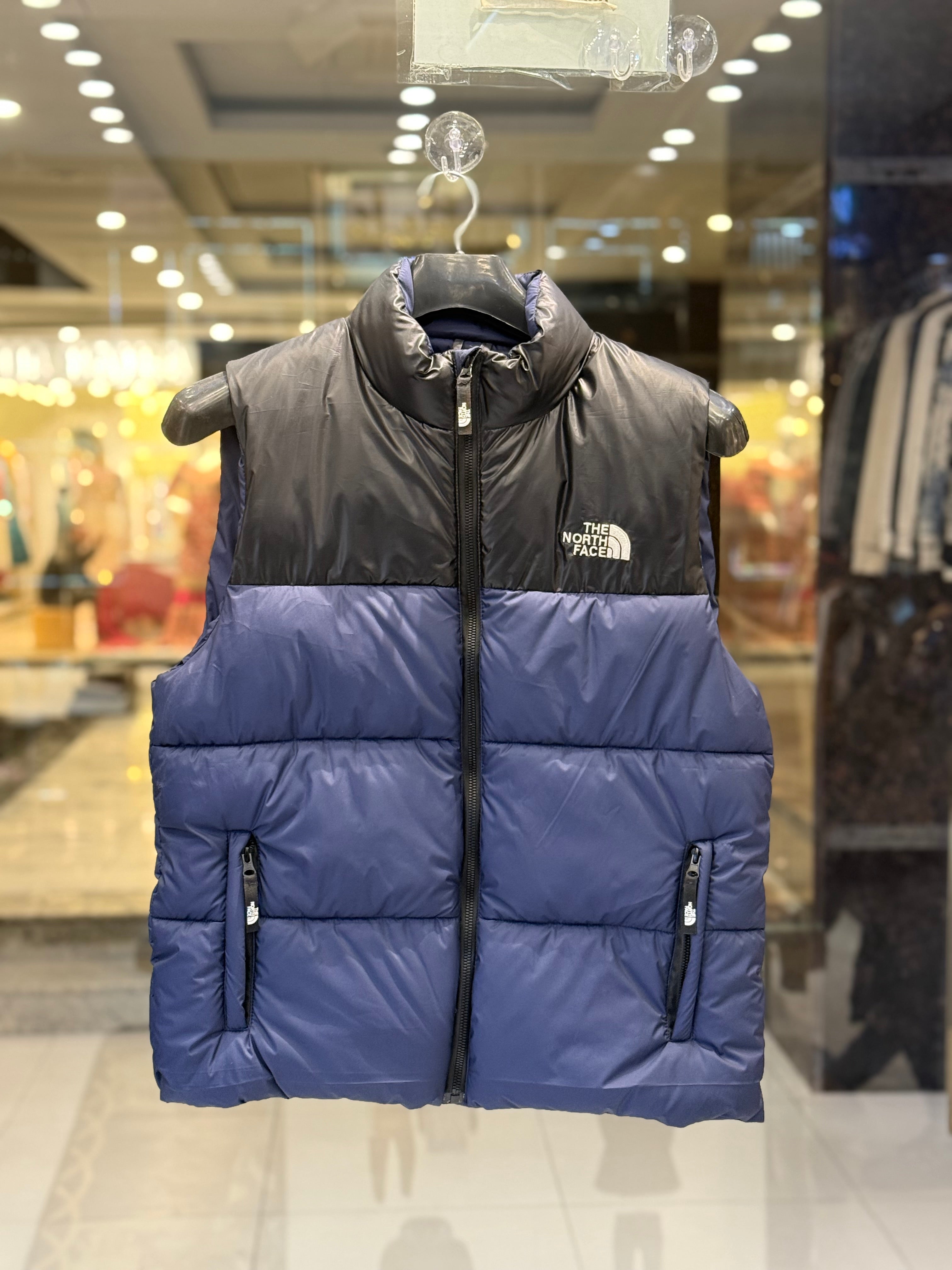 IMG_0664 The North Face Men’s Puffer Sleeveless Jacket | Blue & Black Winter