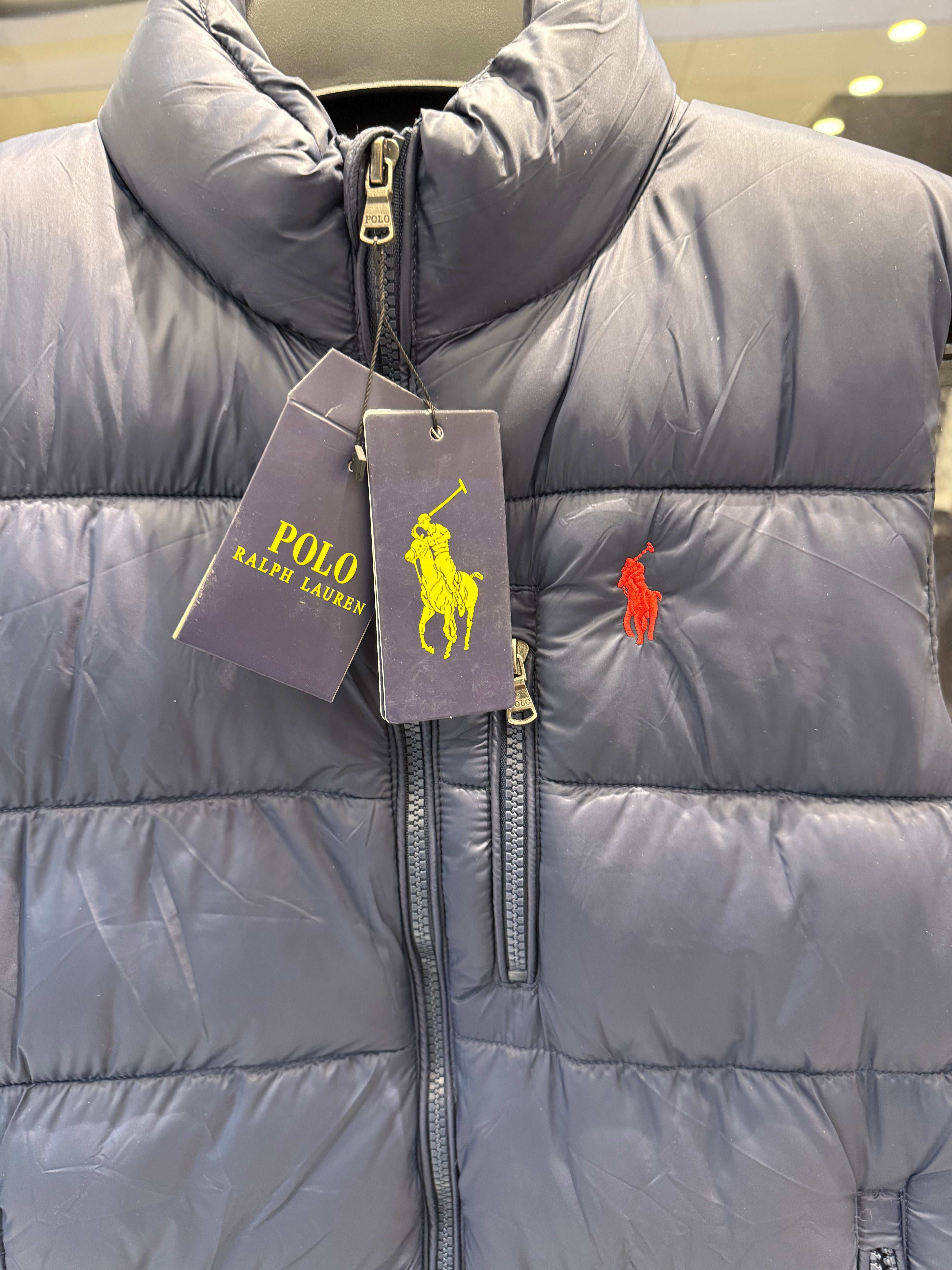 IMG_0682 Polo Ralph Lauren Half Sleeve Blue Zip Jacket for Men – Premium Casual Wear - Image 3